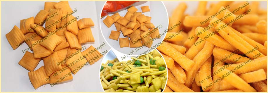 Twin Screw Extruded Fried Wheat Pellets Bugles make machinery