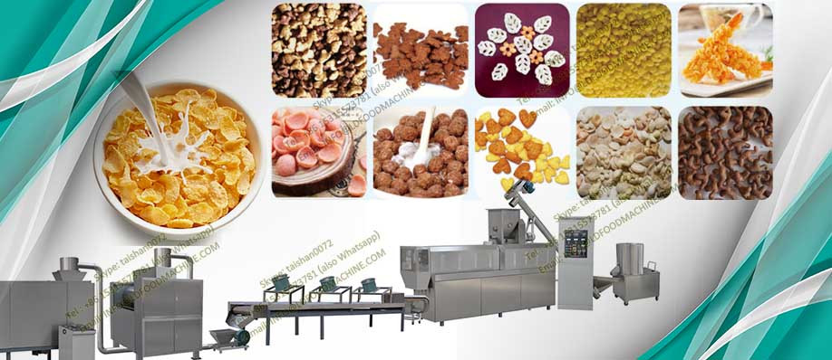 breakfast cereal corn flakes extruder machinery