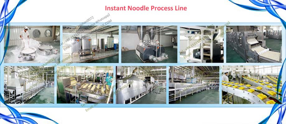 Automatic high output fried instant  production line