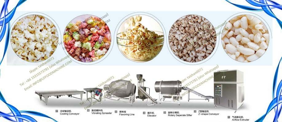 Fully Automatic Big Capacity Flavored Popcorn Popper machinery