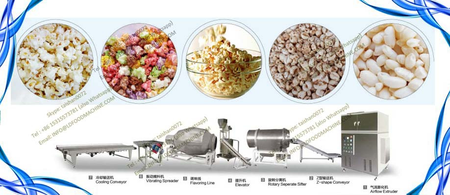 Automated continuous caramel commercial industrial popcorn maker machinery