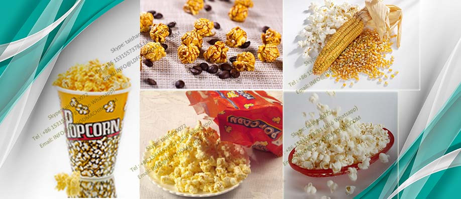 industrial caramel flavouring seasoning popcorn production line machinery
