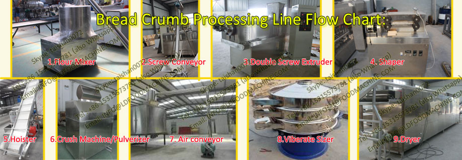 2017 Manufacture bread crumbs production line/processing 