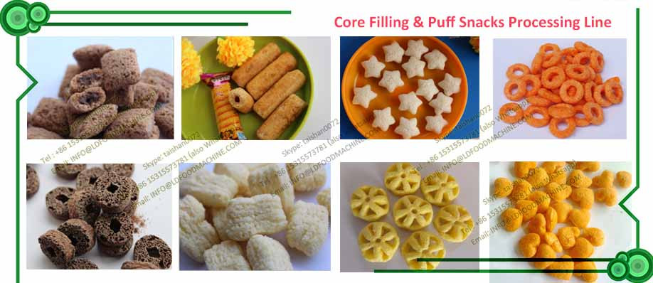 maize meal puffed snacks food make production machinery line