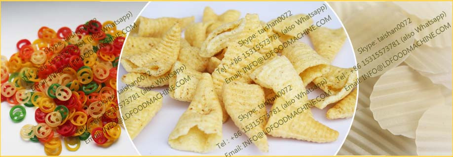 Automatic pellets 2d fried snacks food production line with different shapes