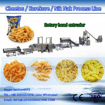 120kg/h Corn curls extruder machine cheetos Kurkure Nik Naks processing line