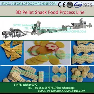 Wheat flour 3d pellet snack producton line/fried snack machinery