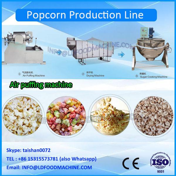 Mushroom Caramel Popcorn Continuous Production Line Large Capacity