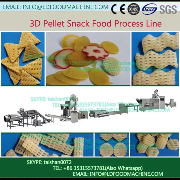 crisp Extruded Fry Wheat Corn Flour Pellet 3D Snacks machinery