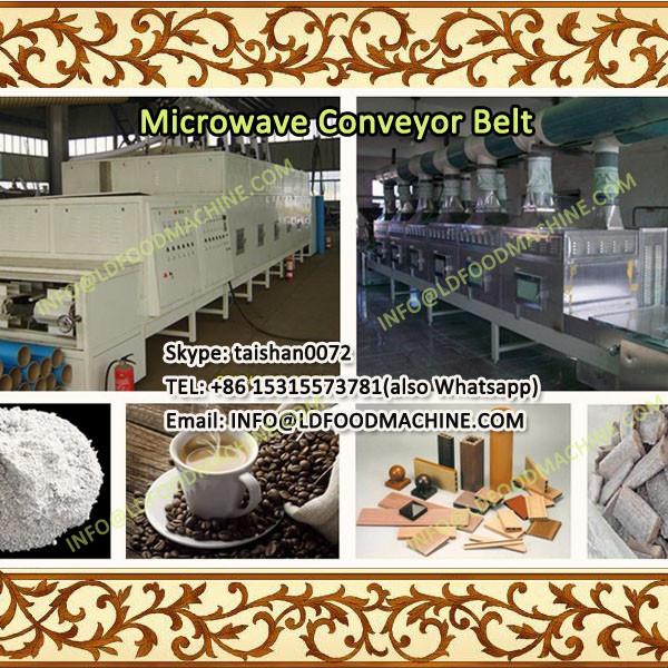 Conveyor belt LLDe microwave dryer and sterilizer for herbs
